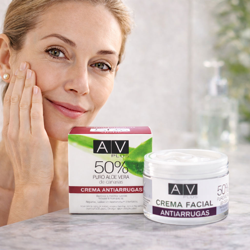 Crema antiarrugas AV PLUS 50% Aloe Vera