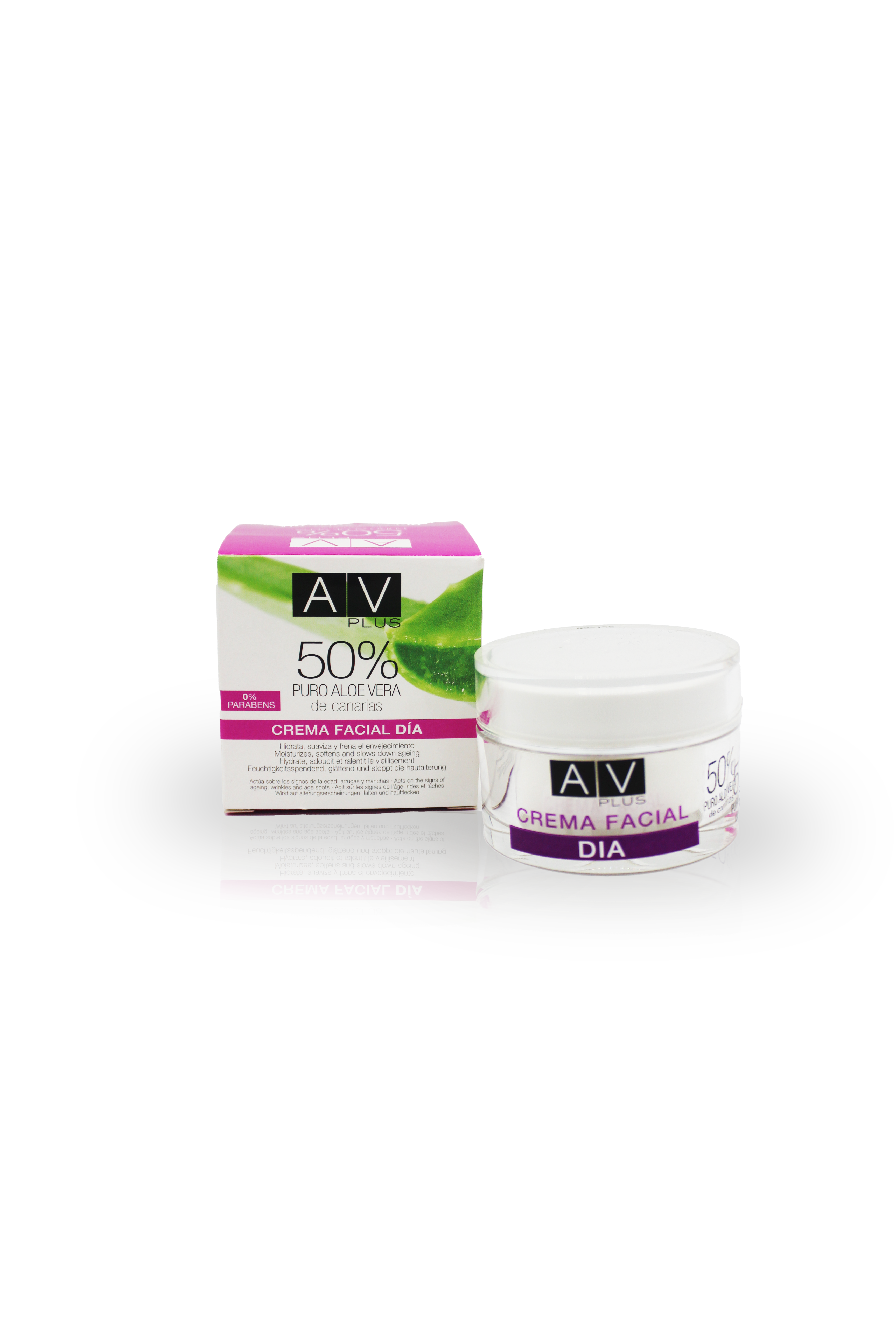 Crema de día AV PLUS 50% Aloe Vera