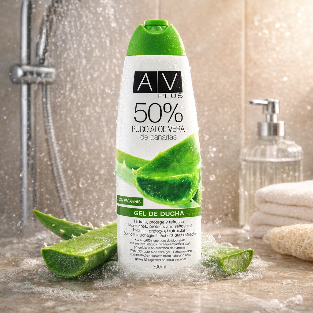 Gel de Ducha AV PLUS 50% Aloe Vera